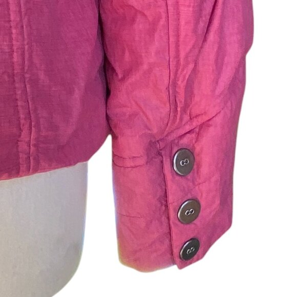 Prana Chantal Nylon Jacket Plum Pink Lined Water Resistant-M - Picture 9 of 15